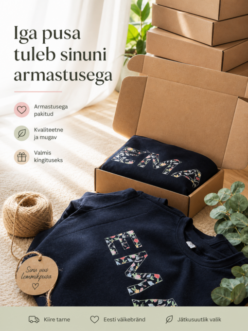 Lillelise mustriga pusa // Emale emadepäevaks 001